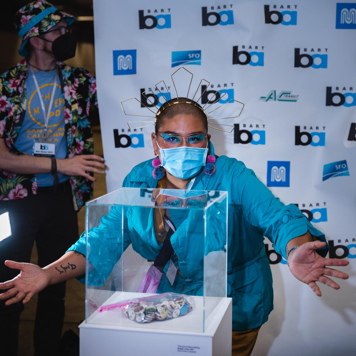 Gretchen Bringas at BART Basel 2021. Photo by Vincent Woo